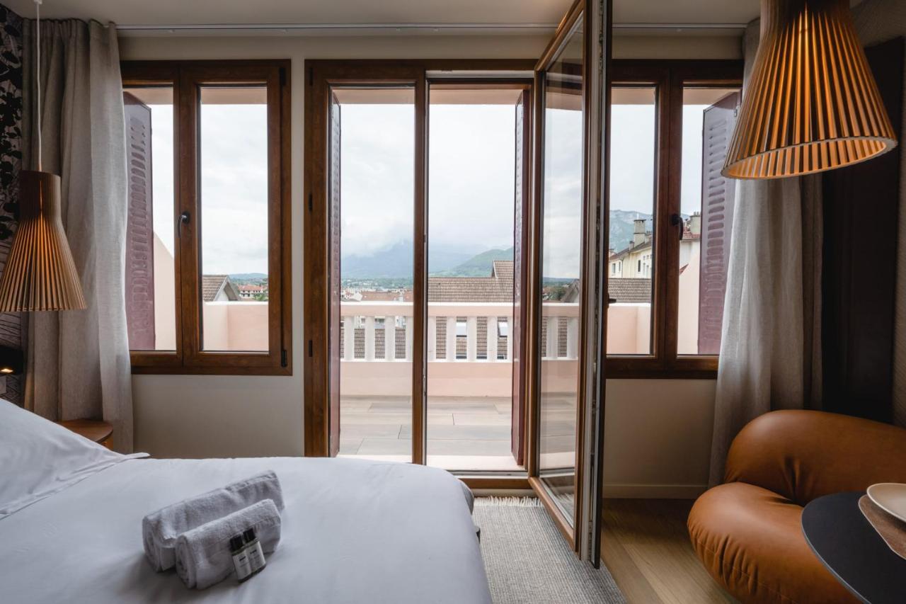 Le Nid Du Favre I - Charming Studio With Stunning Lake View 阿讷西 外观 照片