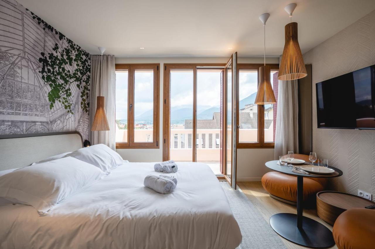 Le Nid Du Favre I - Charming Studio With Stunning Lake View 阿讷西 外观 照片